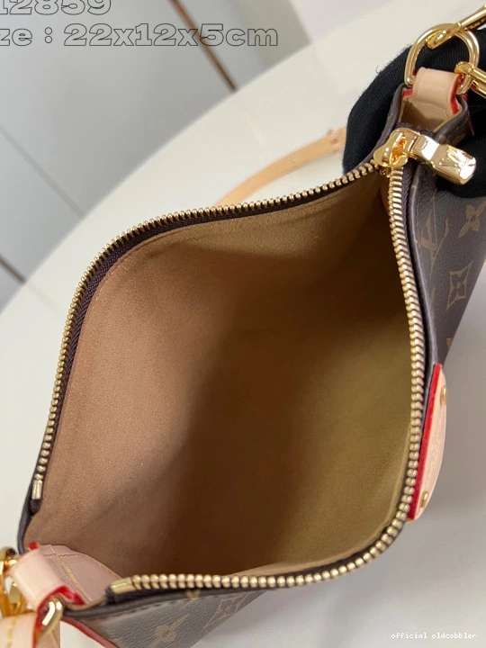 Official oldcobbler 12 x5.5CM Pochette Tirette - x 22 VUITTON LOUIS 0810